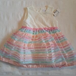 Children's Place girl's size 12-18 month summer dress & diaper cover, NWT